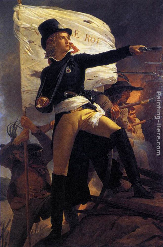 Henri de la Rochejaquelin painting - Pierre-Narcisse Guerin Henri de la Rochejaquelin art painting